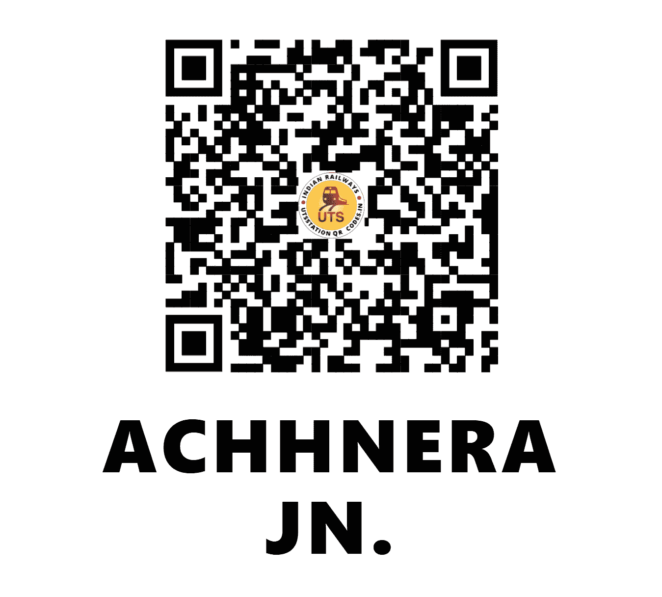 UTS QR Code for ACHHNERA JN. - AH (NC - UTTAR PRADESH)